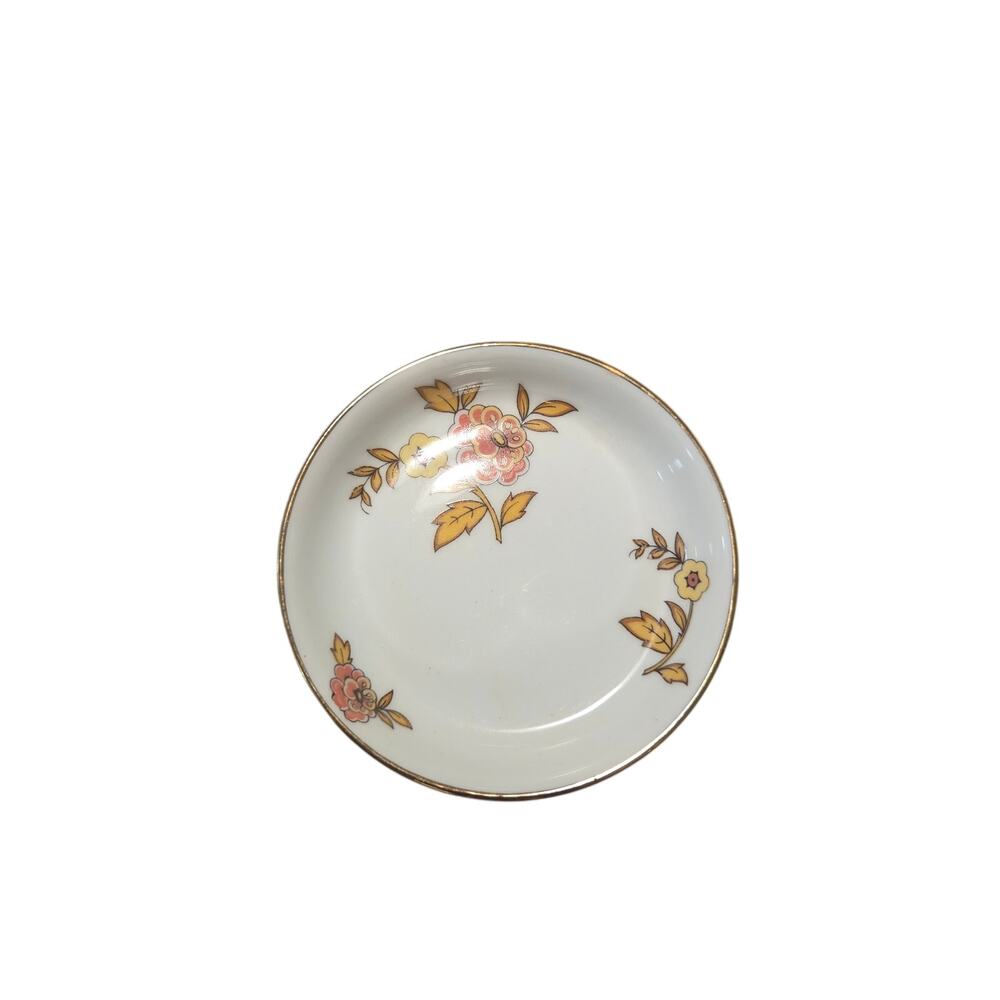 Vintage Floral  Gold Rim Thomas Bavaria Butter Pats Set of 6 - Picture 2 of 4